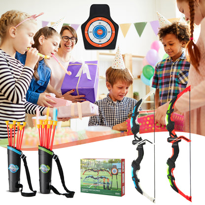 Youth Archery Bow Set, LED Light Up, 20 Suction Cup Arrows, Multicolor Toy Sports at Gallery Canada