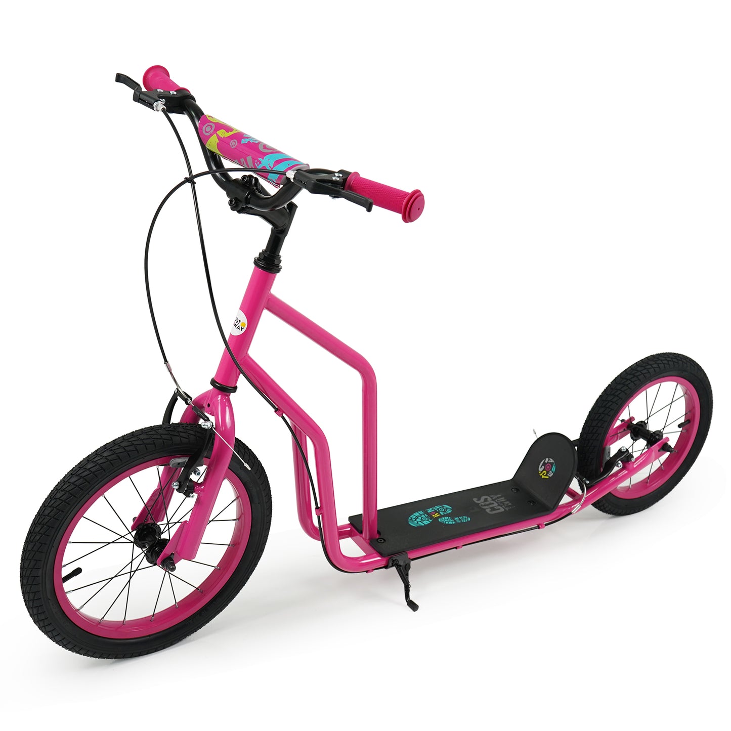 Youth Scooter, Adjustable Handlebar, 16/14-Inch Wheels, Pink Scooters at Gallery Canada
