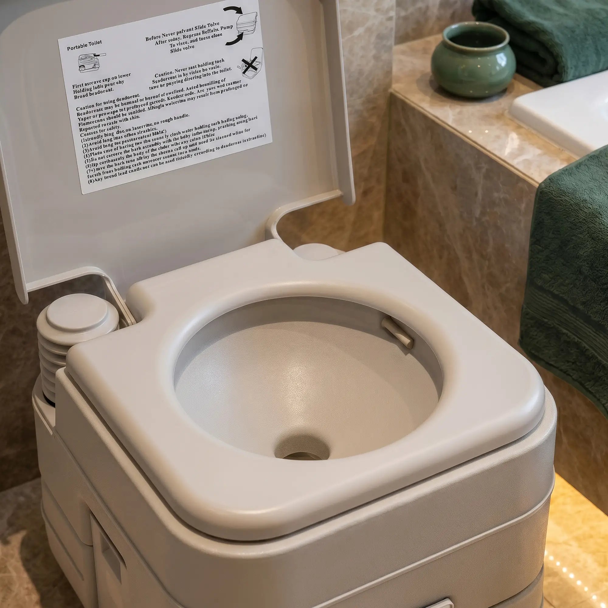Portable Travel Toilet, Flushable Tank, Camping, Boating, 2.6 Gallon (10L) Camping Toilets at Gallery Canada