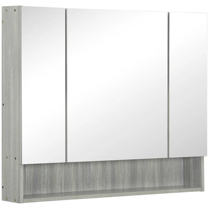 Wall Mounted Bathroom Medicine Cabinet, Adjustable Shelves, Grey Mirror Medicine Cabinets at Gallery Canada