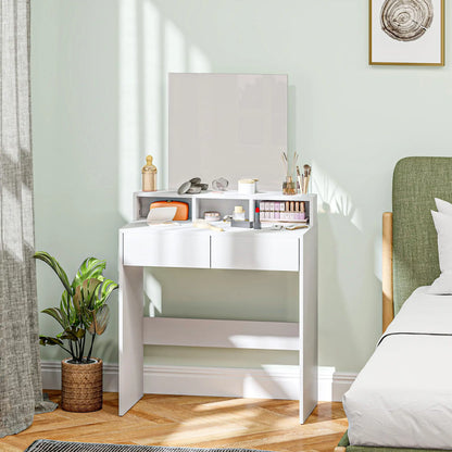 Modern Makeup Vanity Desk with Mirror, Drawers, White Dressing & Vanity Tables at Gallery Canada