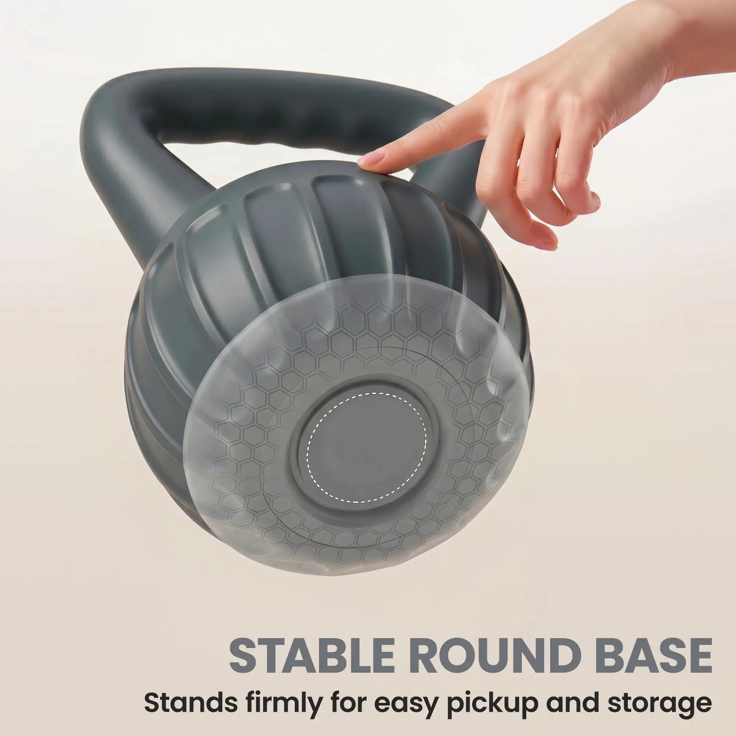 31 lbs Kettlebell, Non-Slip Handle For Home Gym, Grey Strength Training Equipment at Gallery Canada