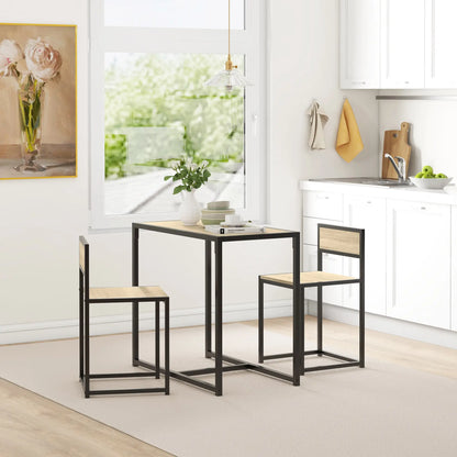 Industrial Dining Table Set for 2, Kitchen Table with Chairs Bar Sets at Gallery Canada