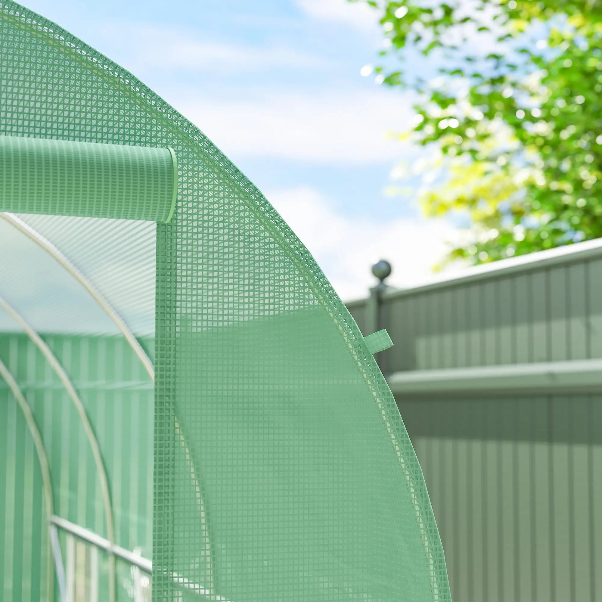 11.5' x 6.6' x 6.6' Walk-in Greenhouse, PE Cover, Roll Up Door, Windows, Green Walk In Greenhouses at Gallery Canada