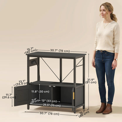 20-29 Gallon Fish Tank Stand Aquarium Stand 330 LBS Capacity for Home, Office, 30.7" x 15.7" x 31.9", Black Small Animals at Gallery Canada