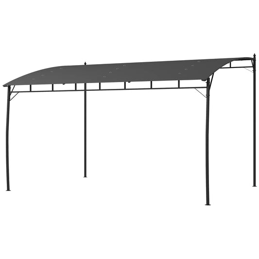 10' x 13' Outdoor Pergola, UV30+ Canopy, Steel Frame, Dark Grey Pergolas Dark Grey at Gallery Canada