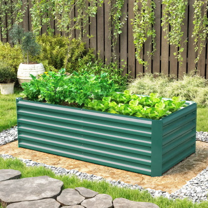 6' x 3' x 2' Raised Garden Bed, Galvanized Planter Box, Dark Green Galvanized Planter Boxes at Gallery Canada