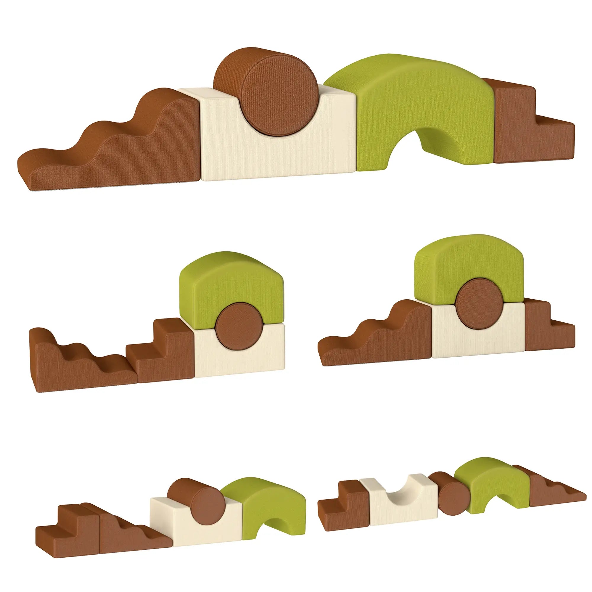 5-Piece Foam Climbing Blocks, Non-Slip, Washable Cover for Crawling Kids Gym & Playmats at Gallery Canada