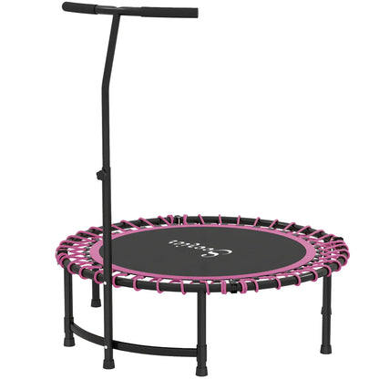 45" Mini Trampoline For Adults, Foldable Fitness Rebounder Trampolines Pink at Gallery Canada