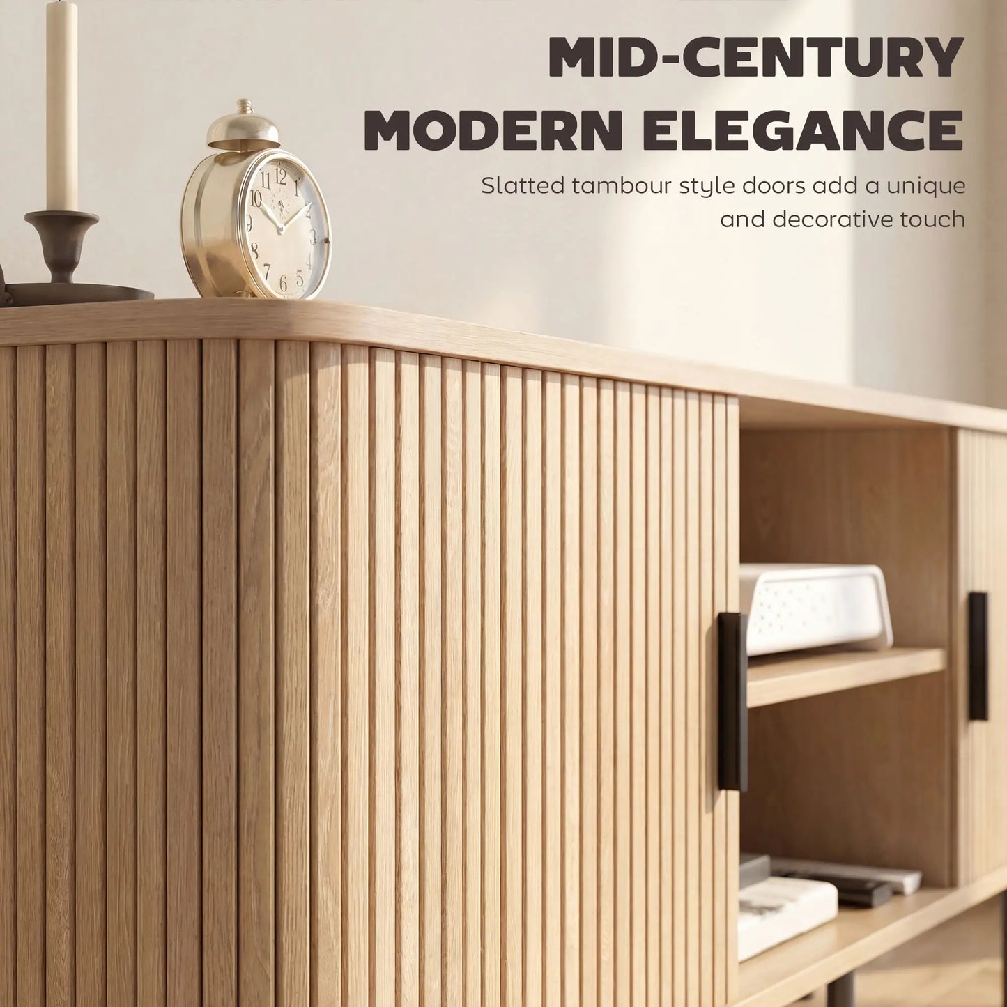 TV Stand Cabinet For 50 Inches, Storage Shelves, Oak Tone TV Stands at Gallery Canada