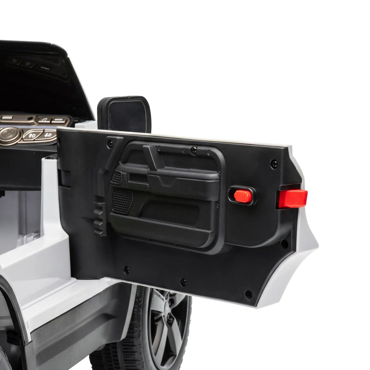 12V Licensed Land Rover Ride-On Car, Remote, White Electric Toy Cars at Gallery Canada