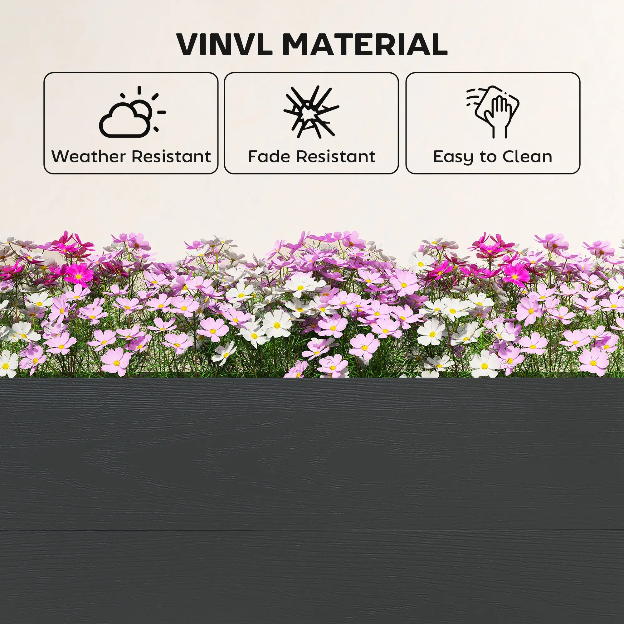 Vinyl Raised Garden Bed Kit, 3-Tier Elevated Garden Box, Outdoor Planter Wooden Planter Boxes at Gallery Canada