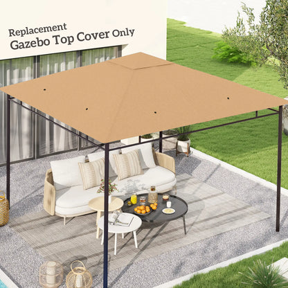 10' x 10' Gazebo Canopy Replacement, UV Protected, Beige Gazebo Canopy Replacement at Gallery Canada