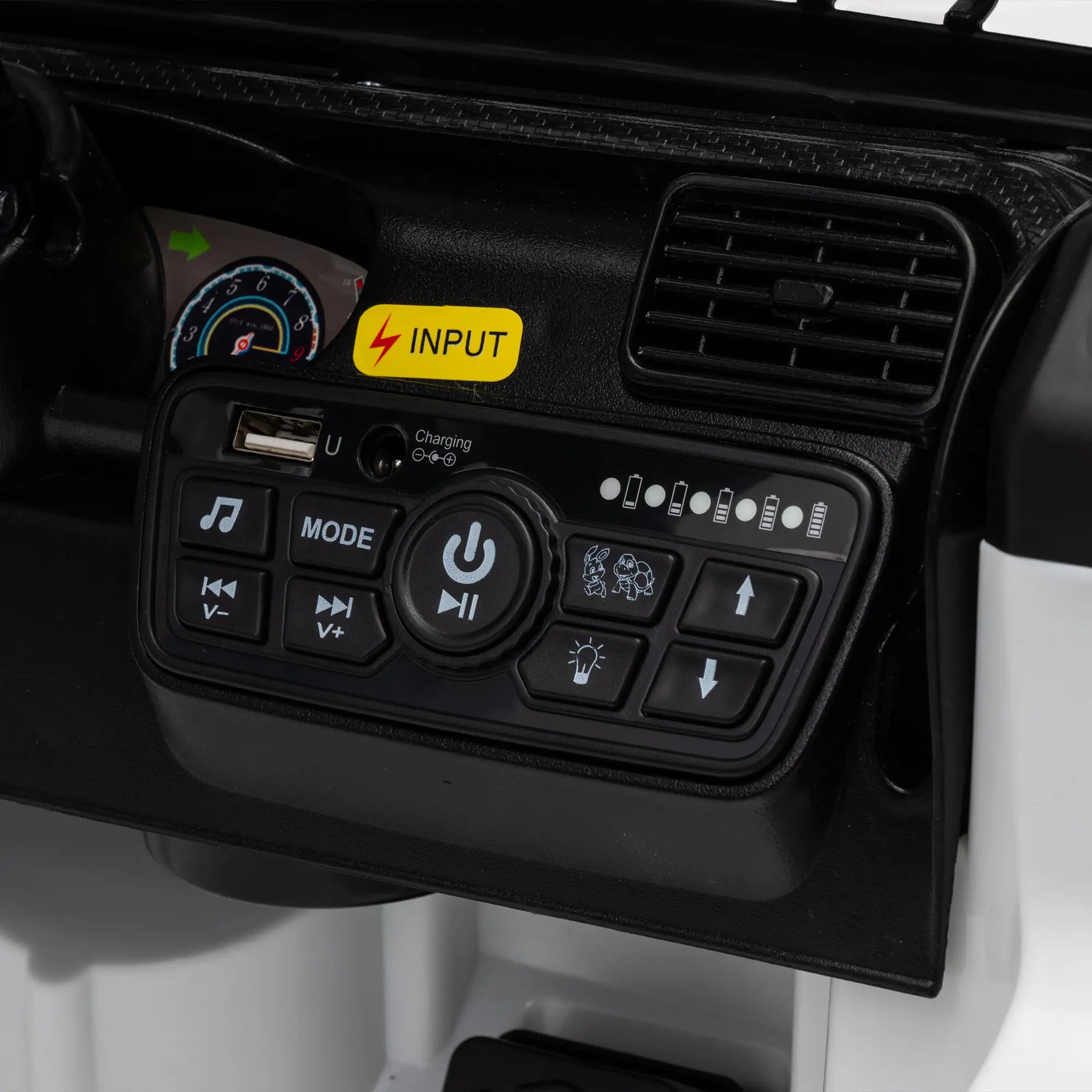 12V Ride On Truck Car, Remote, Soft Start, Ages 2-4, White Electric Toy Cars at Gallery Canada