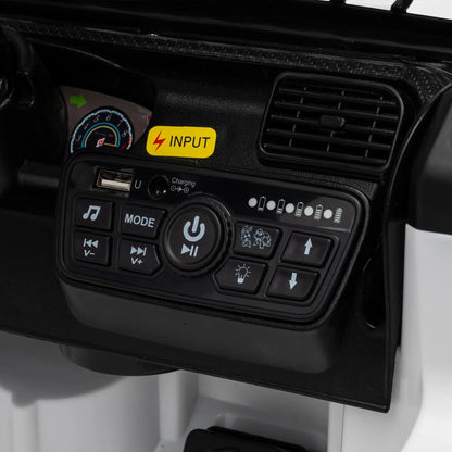 12V Ride On Truck Car, Remote, Soft Start, Ages 2-4, White Electric Toy Cars at Gallery Canada