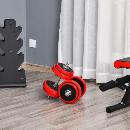 44lbs 2-In-1 Dumbbell, Barbell Adjustable Set, Strength Exercise Dumbbells & Barbells at Gallery Canada