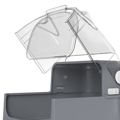 XXL Stainless Steel Cat Litter Box, Flip Lid, Mat, Scoop Cat Litter Box Enclosures at Gallery Canada