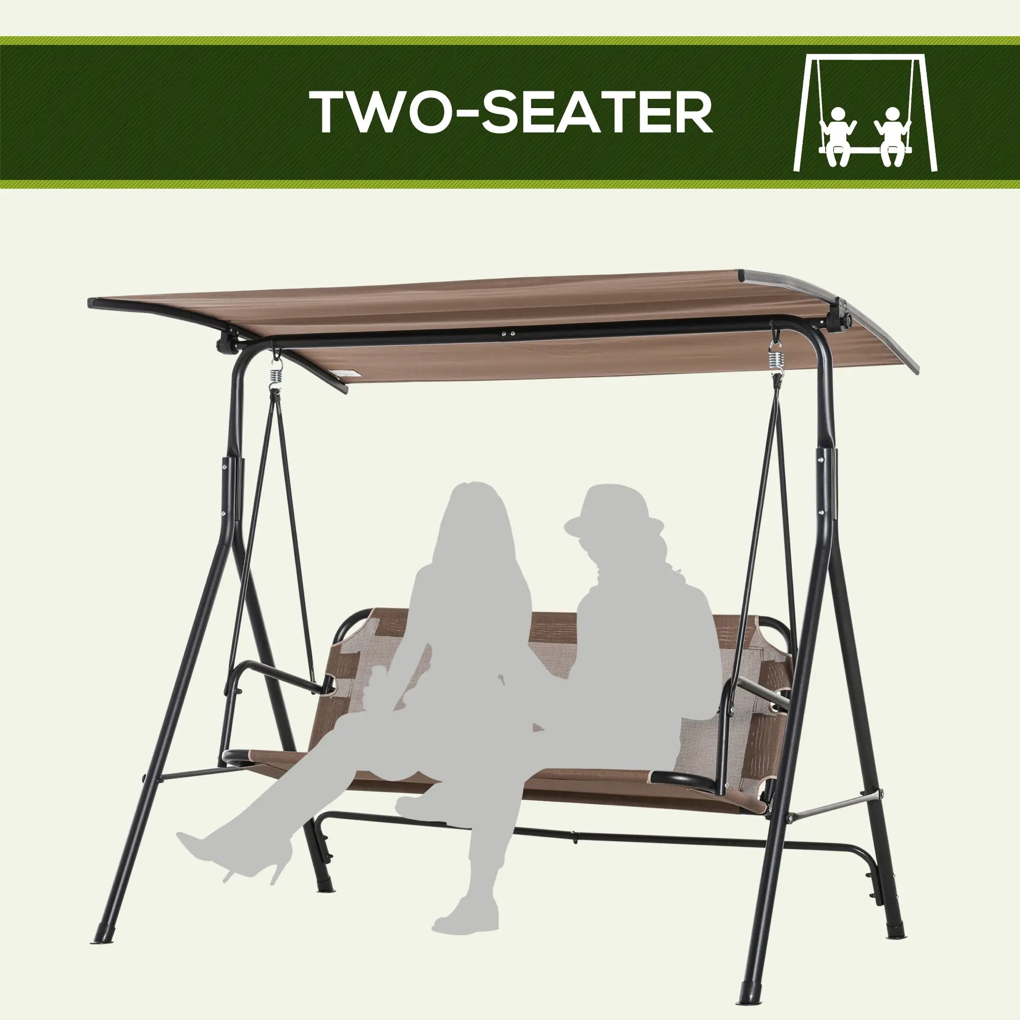 Metal Swing Stand, Hanging Chair Frame, 528 LBS, Black Hammock Stands at Gallery Canada