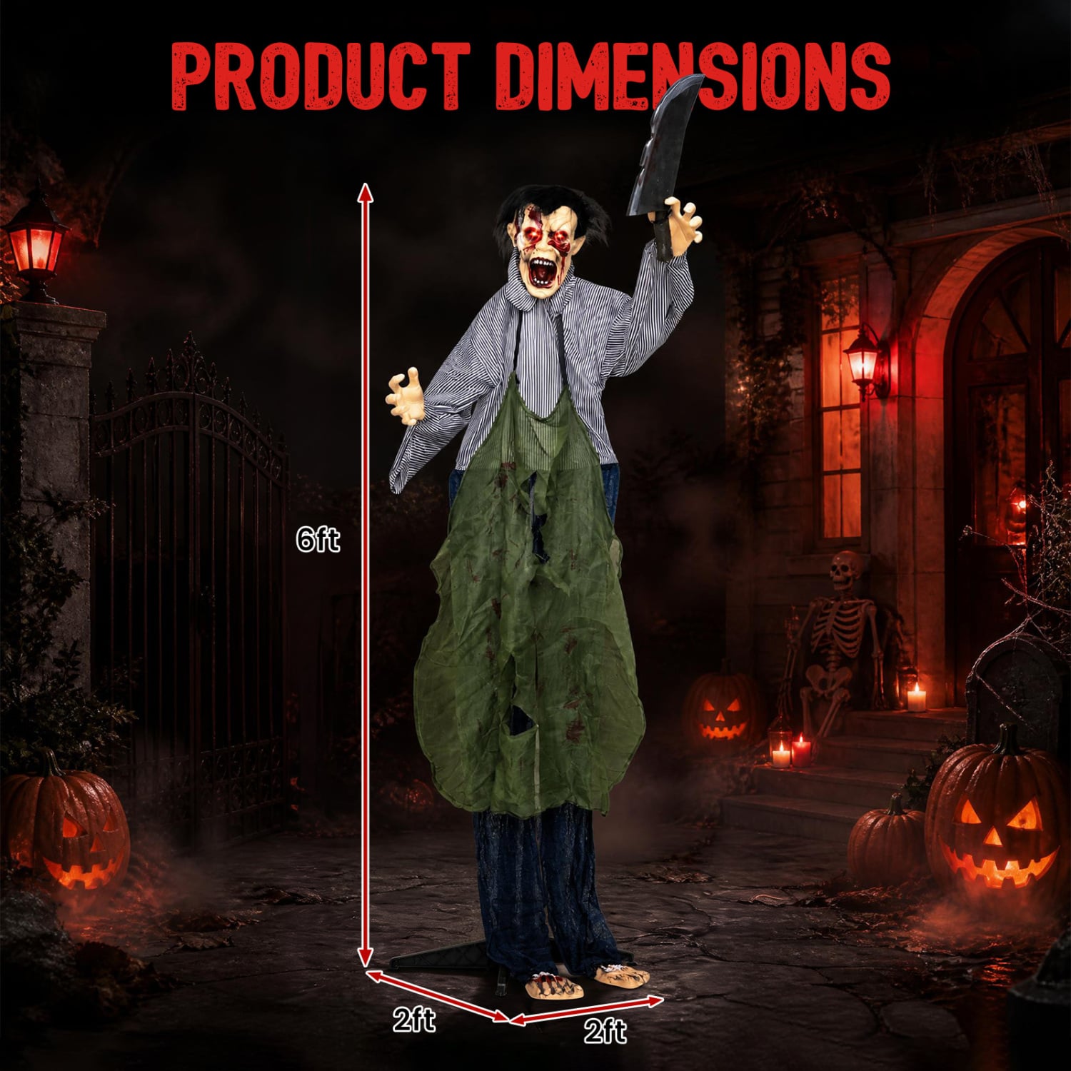 Zombie Halloween Outdoor Decoration, Glowing Eyes Halloween at Gallery Canada