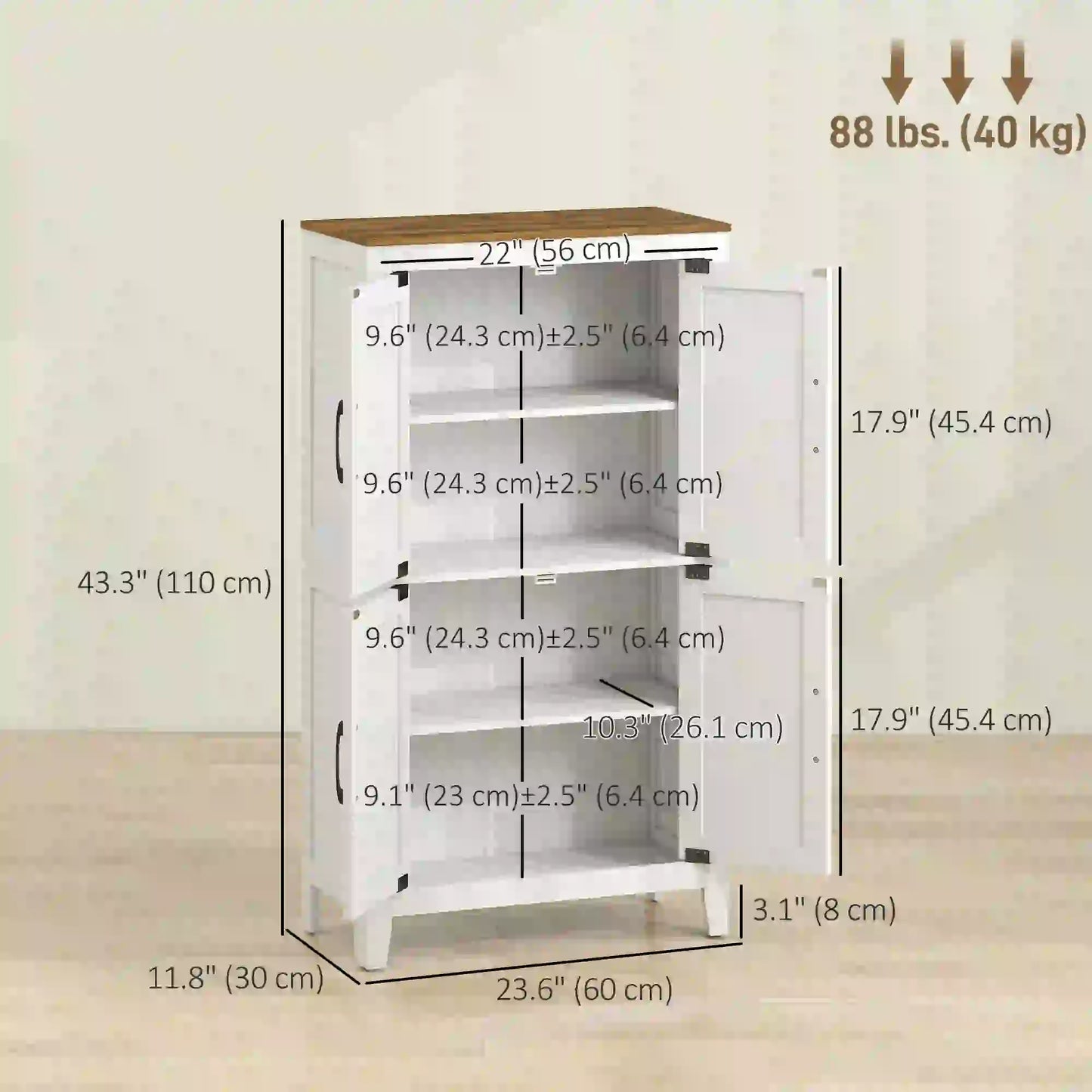 Bathroom Storage Cabinet, Barn Floor Cabinet, White Freestanding Bathroom Cabinets at Gallery Canada