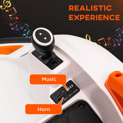 12V Bumper Car, 360 Degree Remote Control, Lights Music Horn, 1.5-5 Years, Orange Electric Toy Cars at Gallery Canada