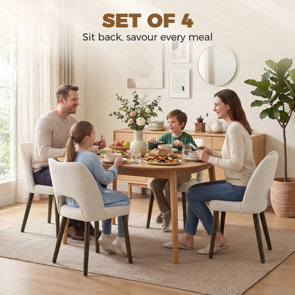 Upholstered Dining Chairs Set, Cream White Dining Chairs at Gallery Canada
