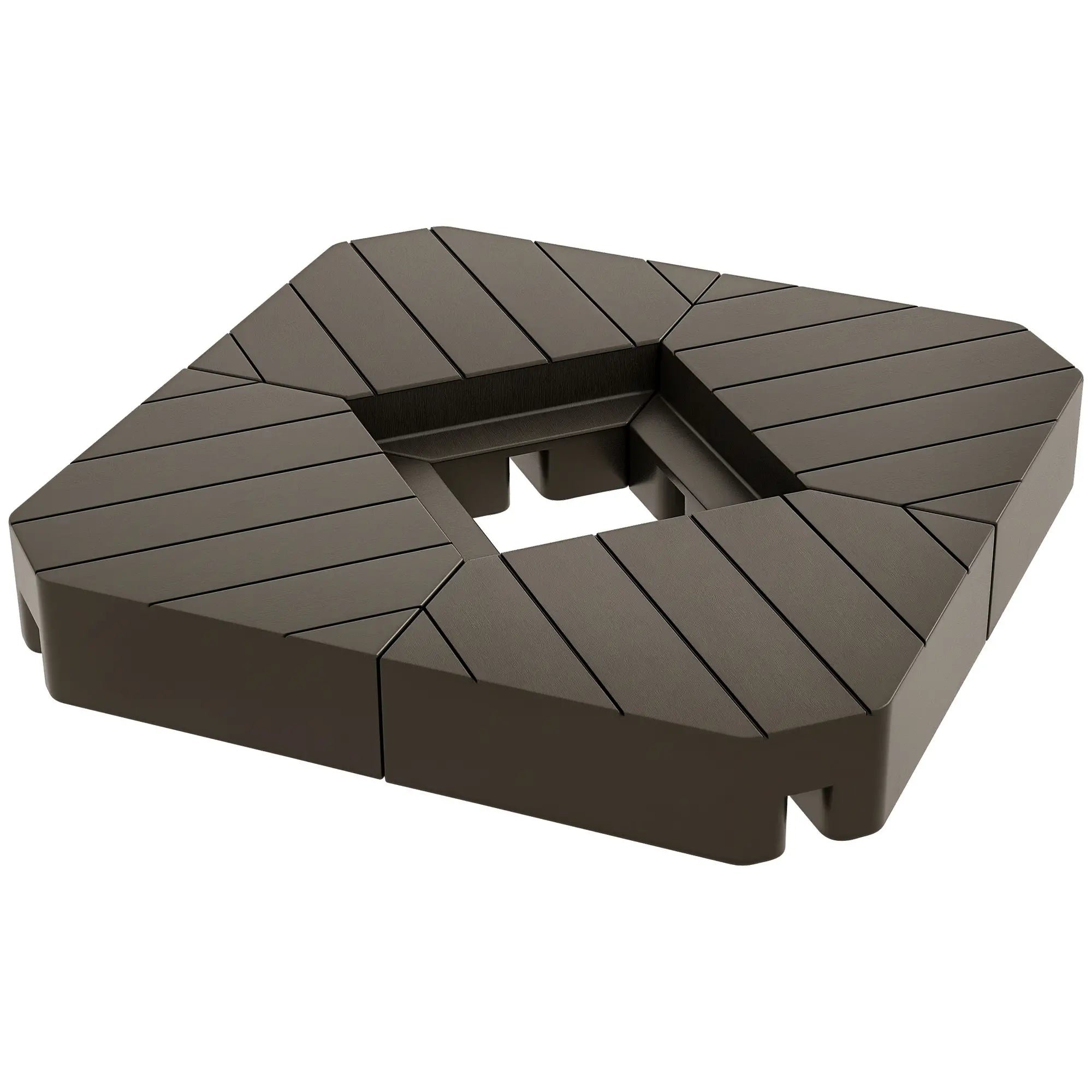 Offset Umbrella Base, 132 lb. Water or 176 lb. Sand, Brown Umbrella Bases at Gallery Canada