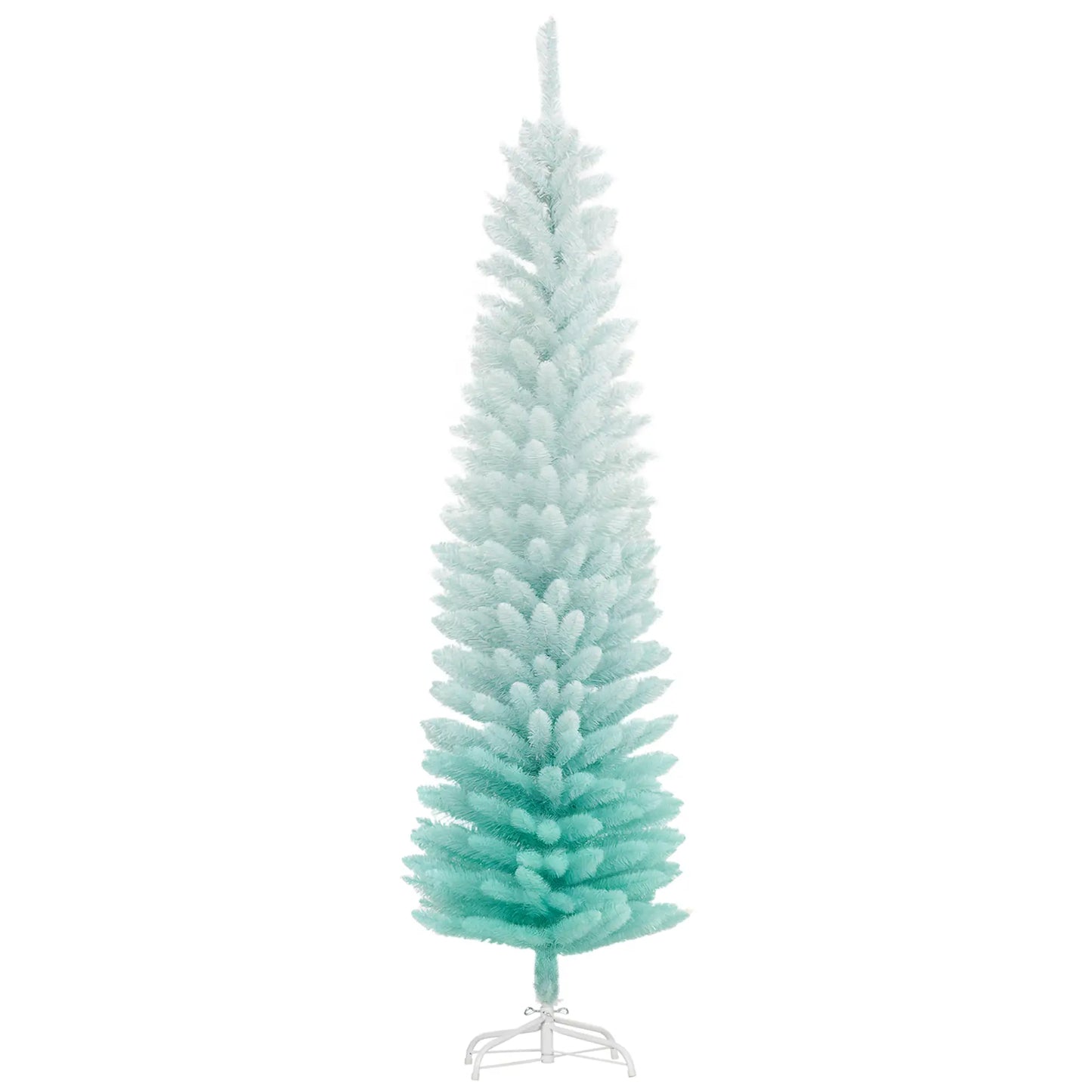 5ft Pencil Christmas Tree, Skinny Artificial, Gradient, Blue Pencil Christmas Trees at Gallery Canada