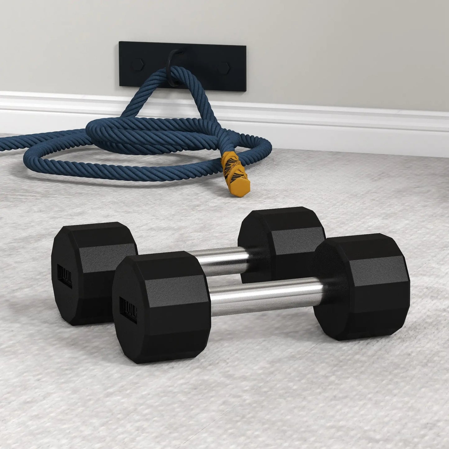 2 x 10lbs Dumbbells Set, Non-Slip Grip, Rubber Covered Weights Dumbbells & Barbells at Gallery Canada