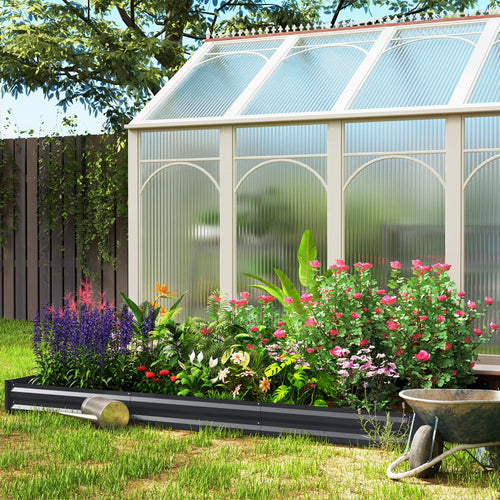 Galvanized Raised Bed, 8' x 4' x 1', Metal Planter Box for Garden