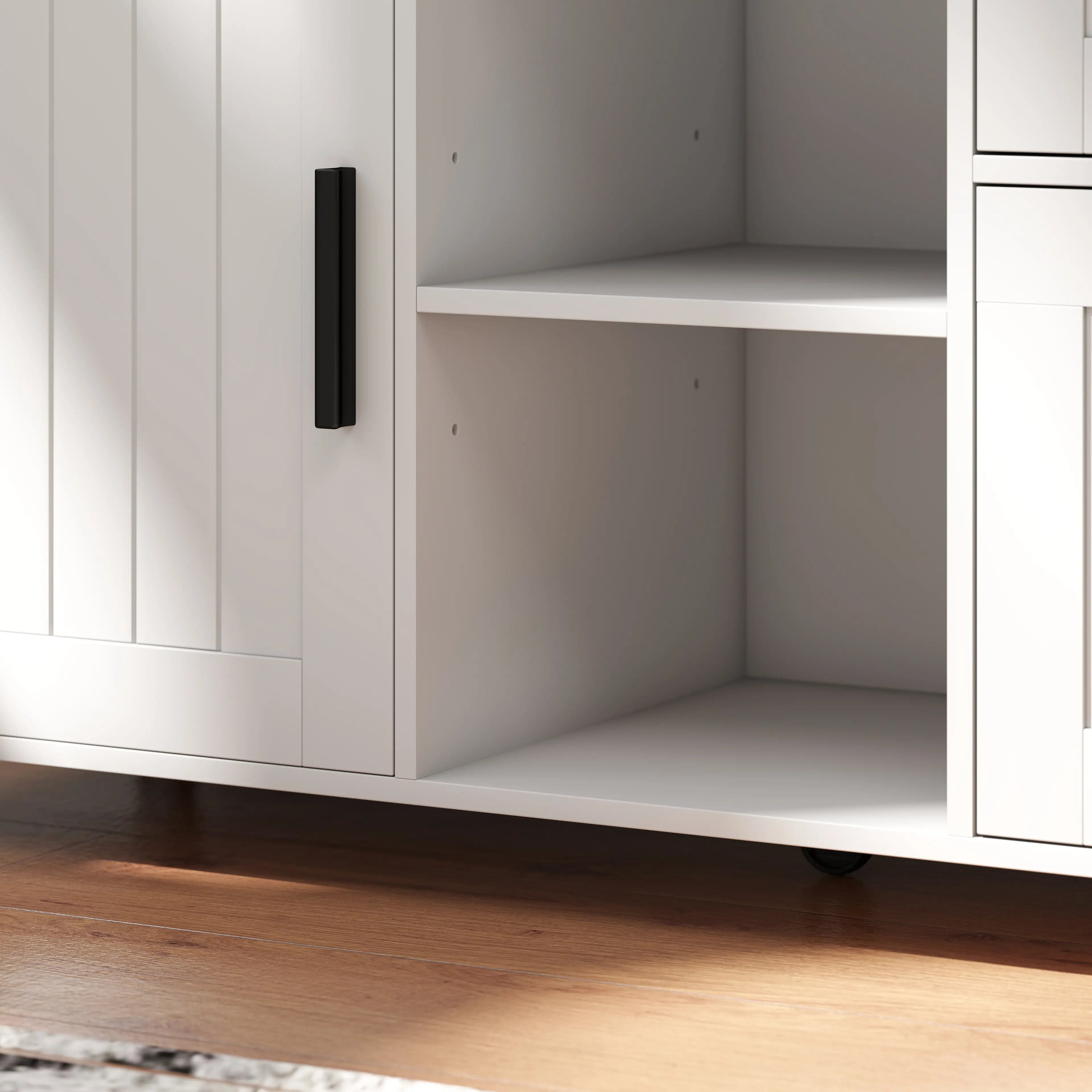 Mobile Printer Stand with Charging Station, Locking Filing Cabinet for A4 and Letter Size, White Office Cabinets & Cupboards at Gallery Canada