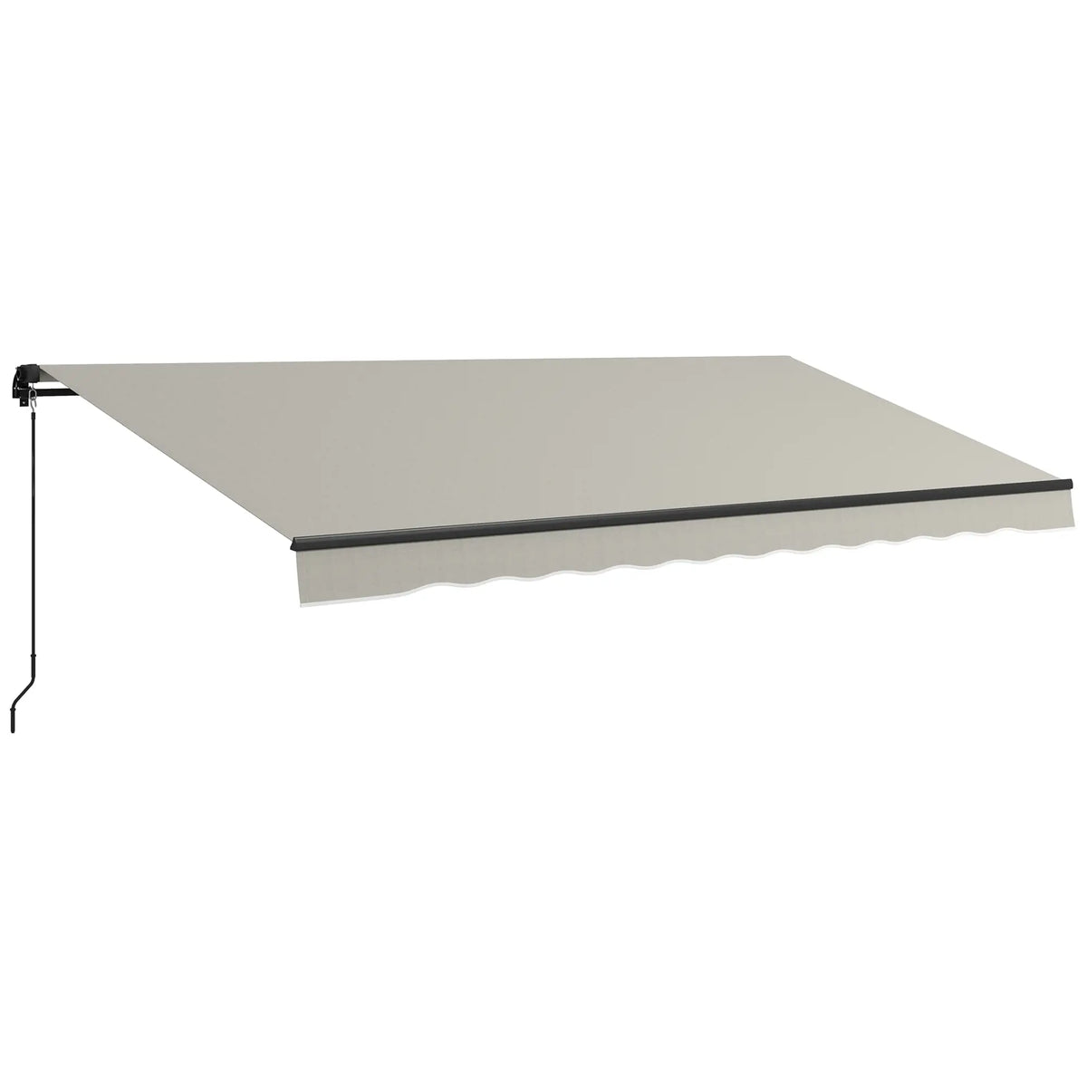 15' X 10' Retractable Awning, 280gsm UV Resistant Sunshade, Light Grey Window Awnings at Gallery Canada