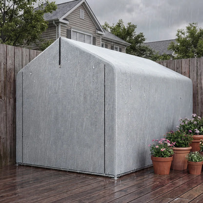 7' x 5' Portable Bike Shed, Waterproof Tent with Zipper Door Portable Shed at Gallery Canada
