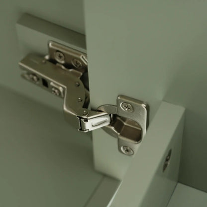 Bathroom Vanity with Ceramic Sink, Soft Close Doors, 30" L x 18.5" W x 34" H, Green+White Sink Cabinets at Gallery Canada