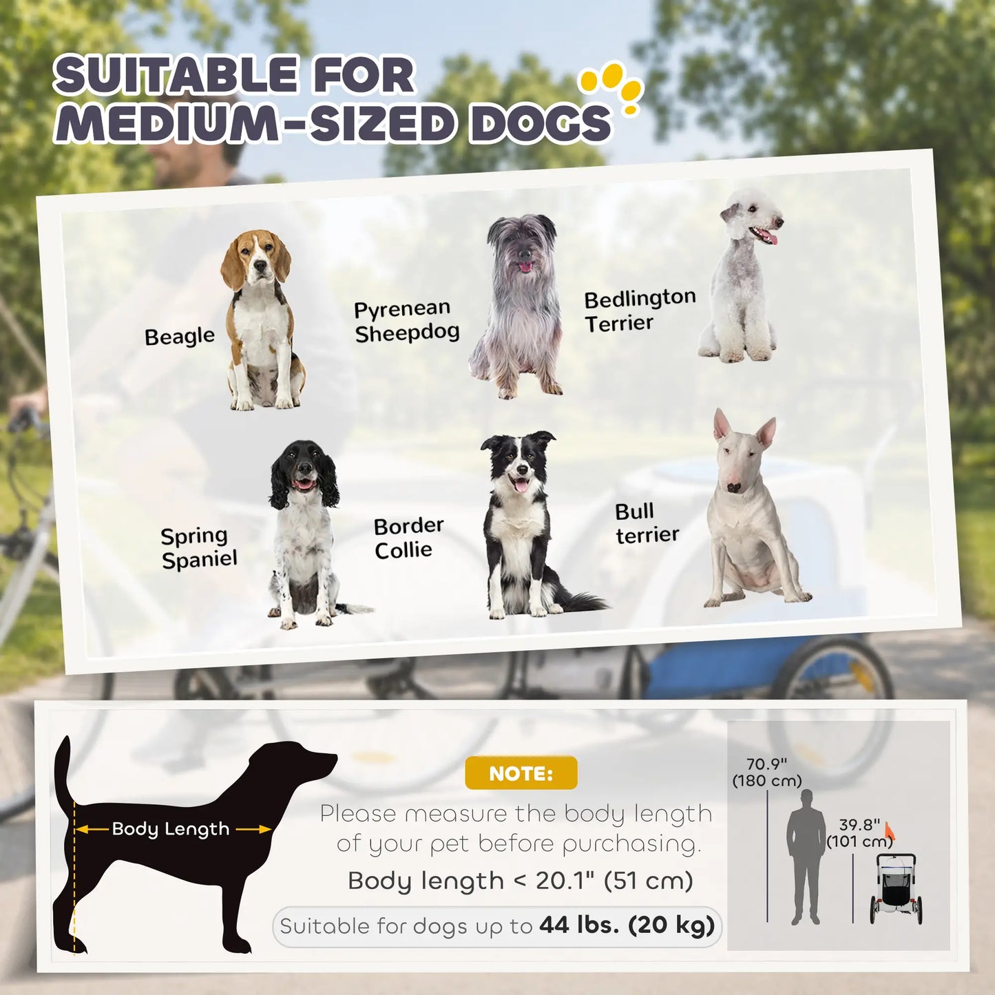 2 In 1 Dog Bike Trailer, Foldable Pet Stroller, Light Grey Dog Bike Trailers & Strollers at Gallery Canada