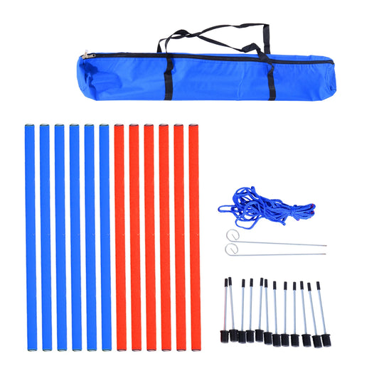 Dog Agility Equipment Set, Portable Training for Outdoor Play Dog Agility Training Equipment Red, Blue at Gallery Canada