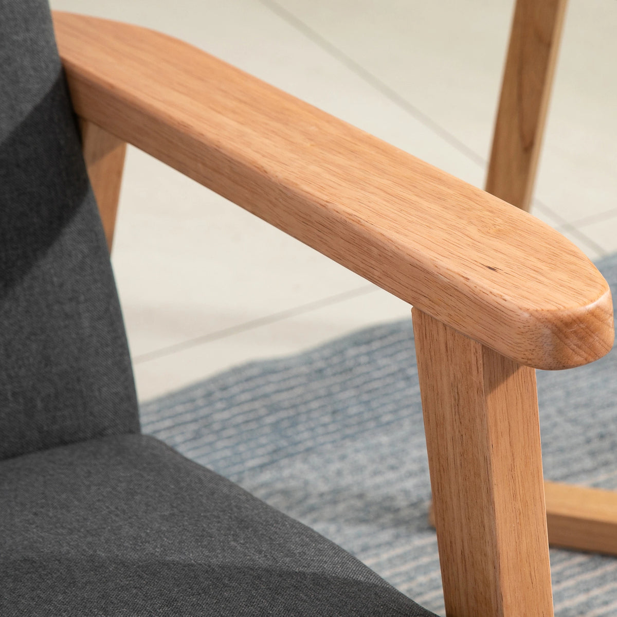 Mid-Century Modern Accent Chair, Grey Accent Chairs at Gallery Canada