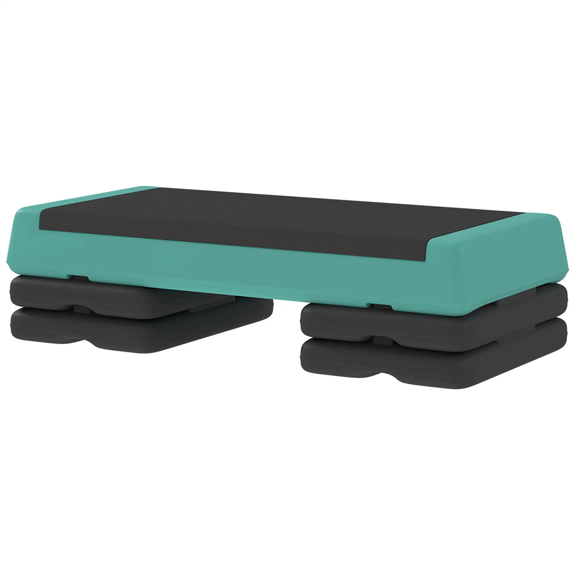 Adjustable Exercise Step Platform, 3-Level with Risers 4