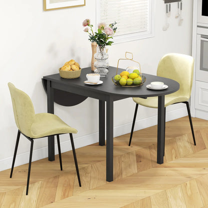 Solid Wood Drop Leaf Kitchen Table, Folding Dining Table, Black Bar Tables & Dining Tables at Gallery Canada