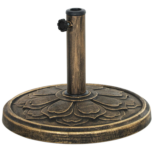 Round Patio Umbrella Base, 26 lbs Resin Stand, Fits 1.3