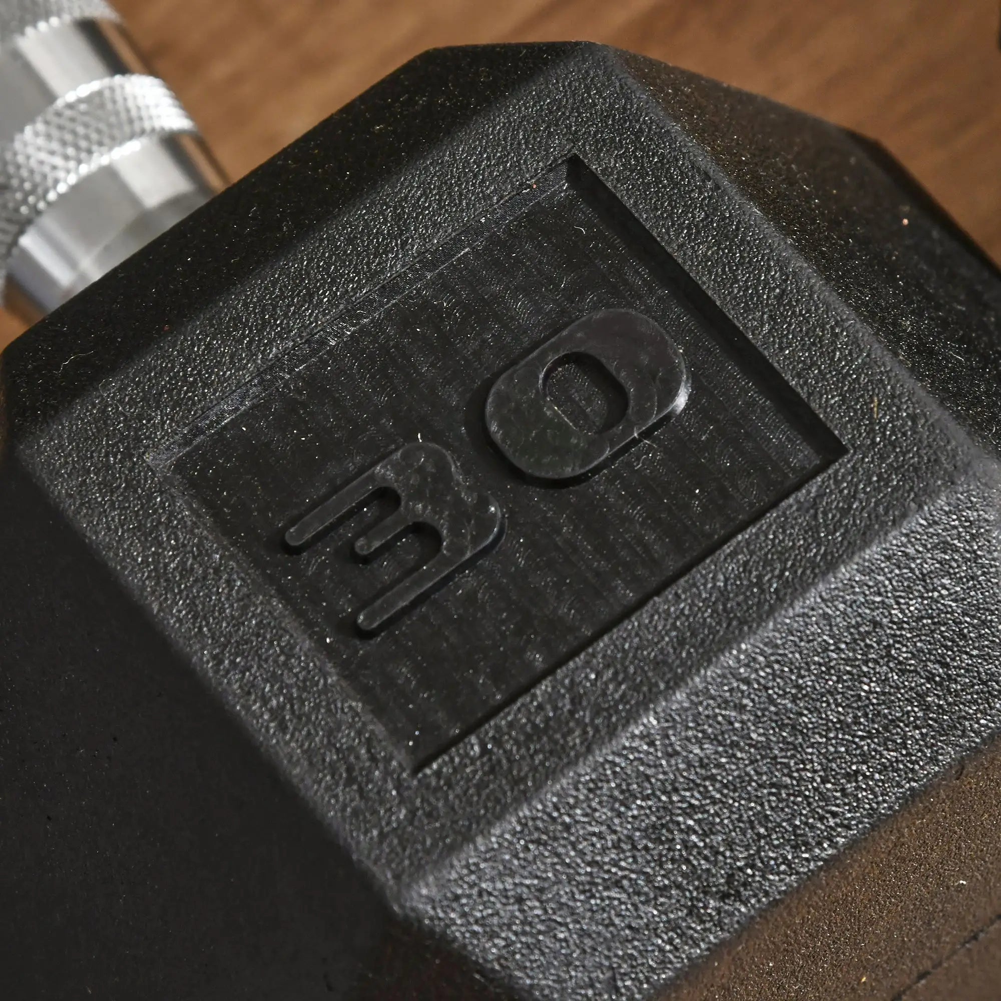 Rubber Dumbbells Weight Set, 60lbs Total, 30lbs Each, Black Dumbbells & Barbells at Gallery Canada