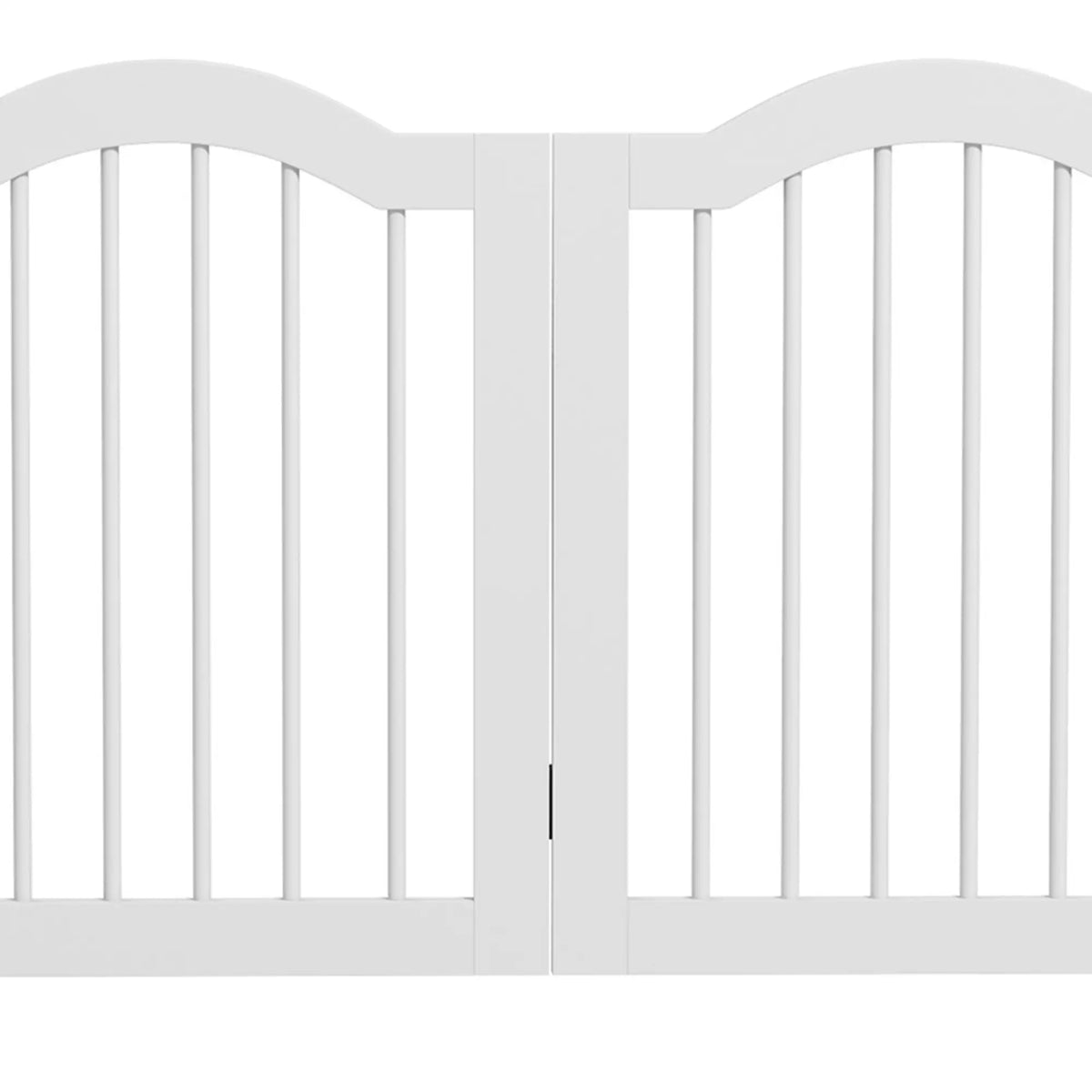 24"H Foldable 4-Panel Dog Gate Barrier, White Pet Gates at Gallery Canada