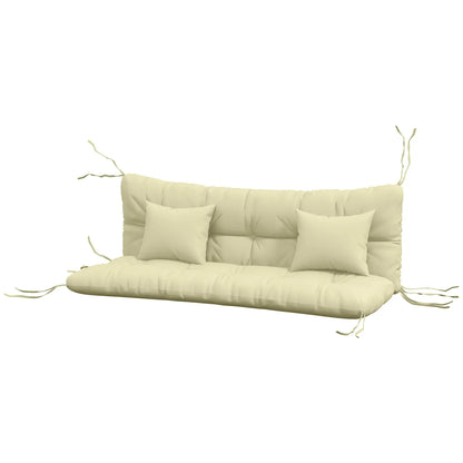 4-Piece Patio Chair Cushion Set, with Ties, Cream White Patio Chair Cushions Cream at Gallery Canada