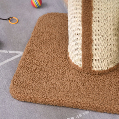 Cat Tree with Scratching Post, Bed, Cushion, Perch, 18" x 18" x 36", Brown Cat Trees at Gallery Canada