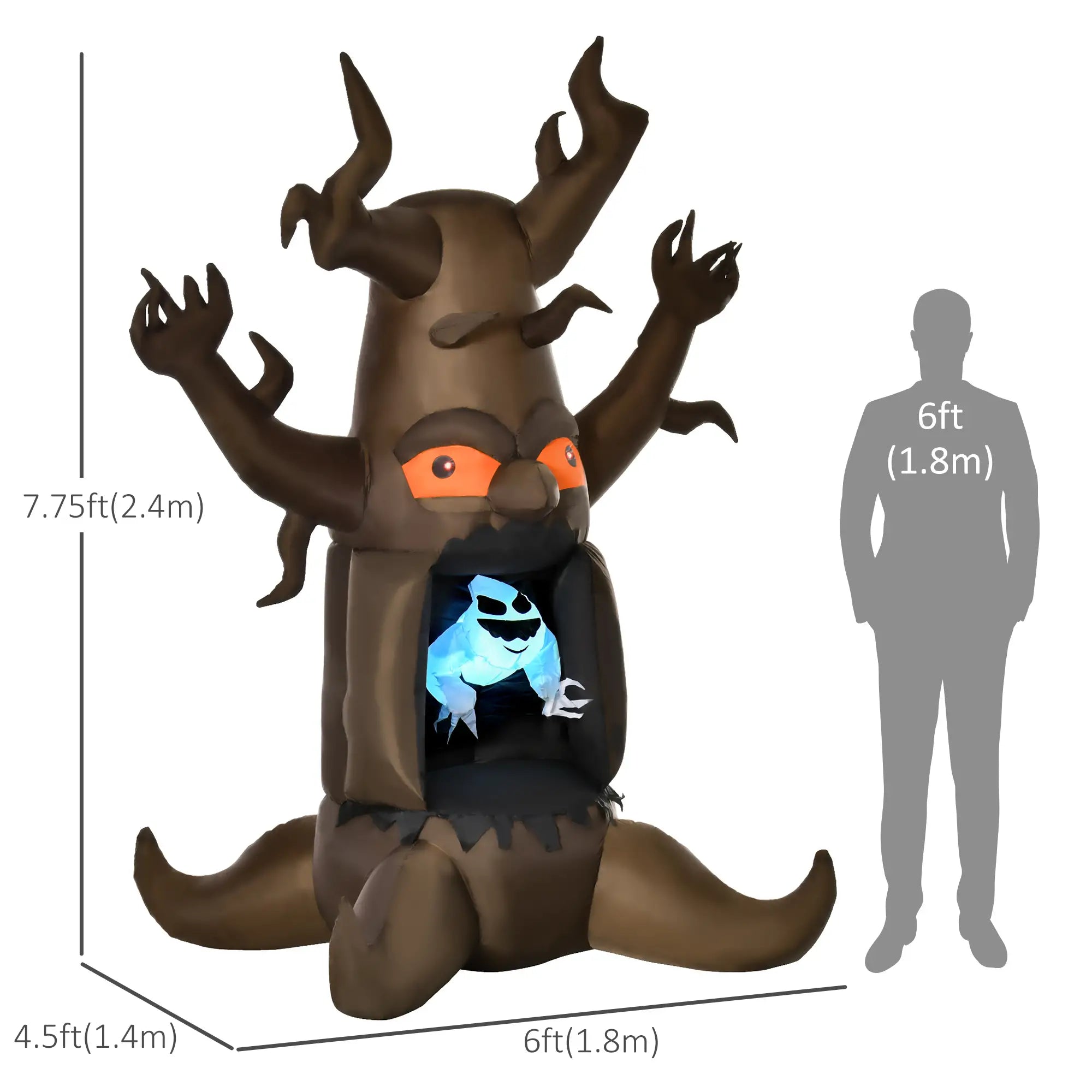 Inflatable Halloween Haunted Tree with Ghost, LED Lawn Decoration Halloween Decorations at Gallery Canada