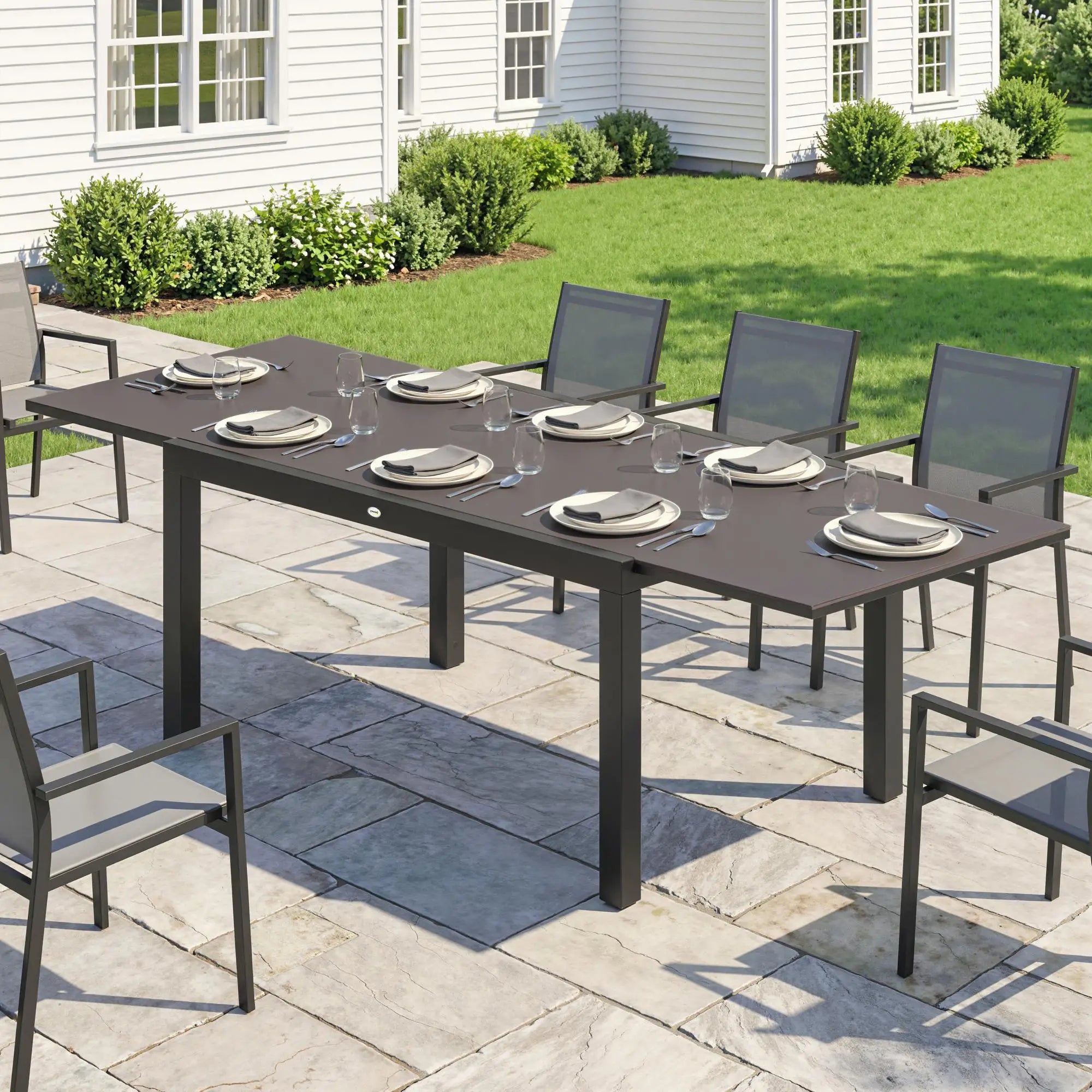 Expandable Outdoor Dining Table, 55