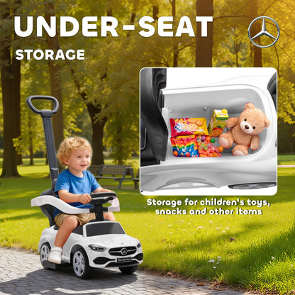 Mercedes-Benz 2-in-1 Toddler Push Car, White Push Cars for Toddlers at Gallery Canada