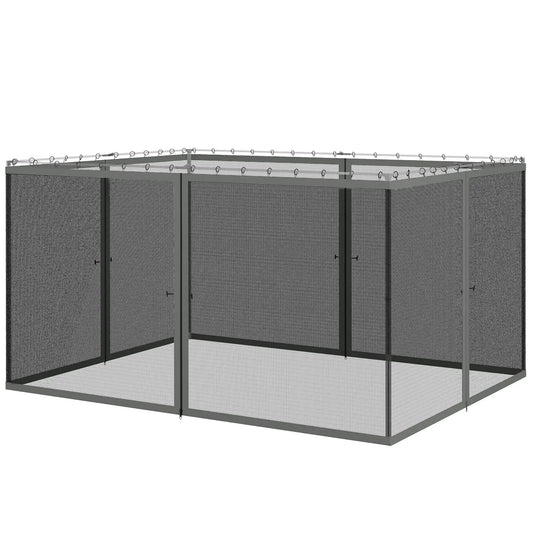 Replacement Mosquito Netting, Gazebo 10' x 13', Black Screen Walls, Zippers, Black Gazebos Black, Dark Grey at Gallery Canada