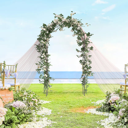 7.5ft Metal Garden Arch, Outdoor Walkway Arbor, Climbing Vine Plants, Black Garden Arches at Gallery Canada