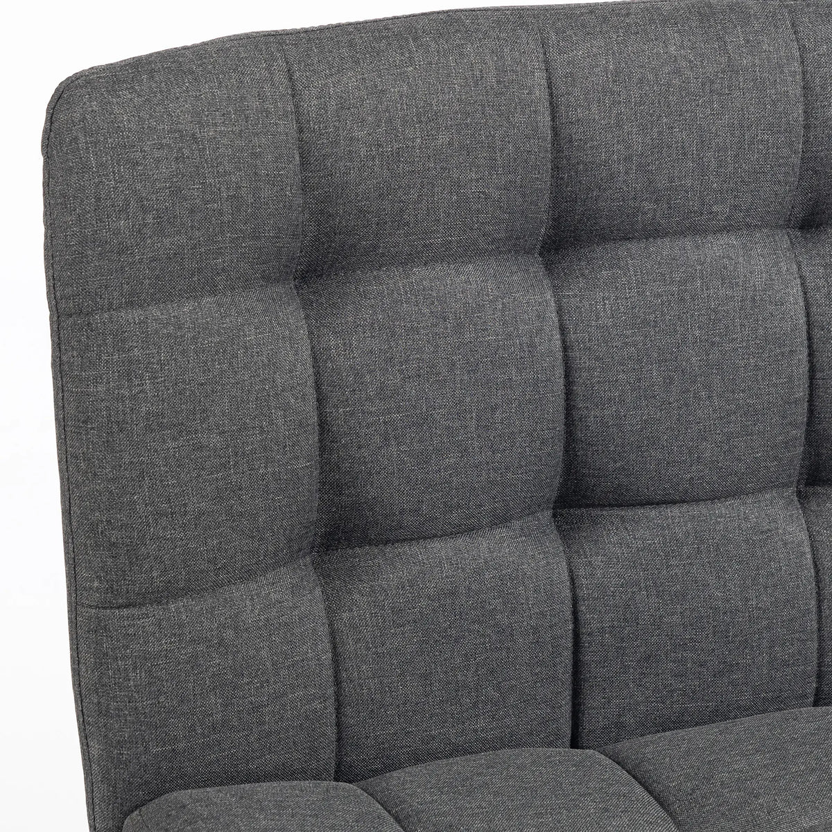 Linen Desk Chair, Rocking Swivel, Dark Grey Task Chairs at Gallery Canada